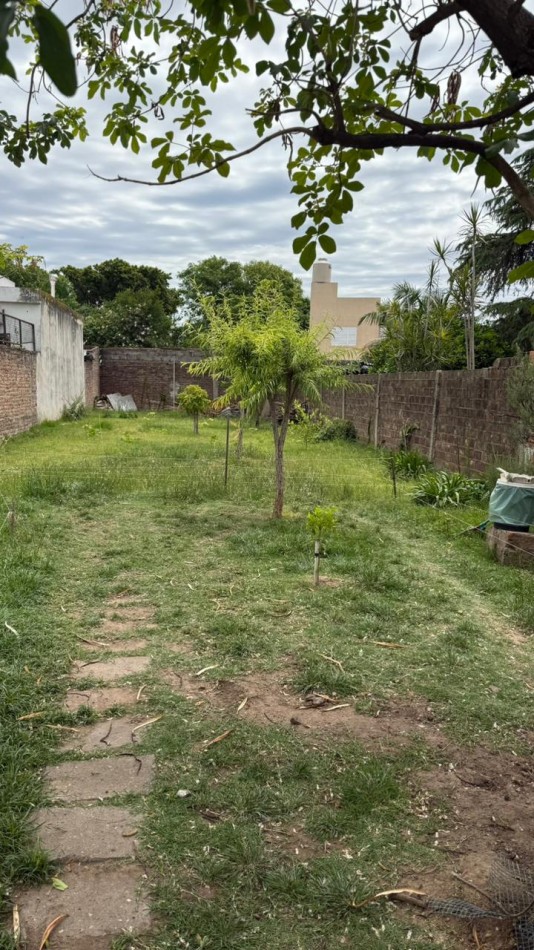 Casa de 3 dorm, cochera y gran fondo verde.